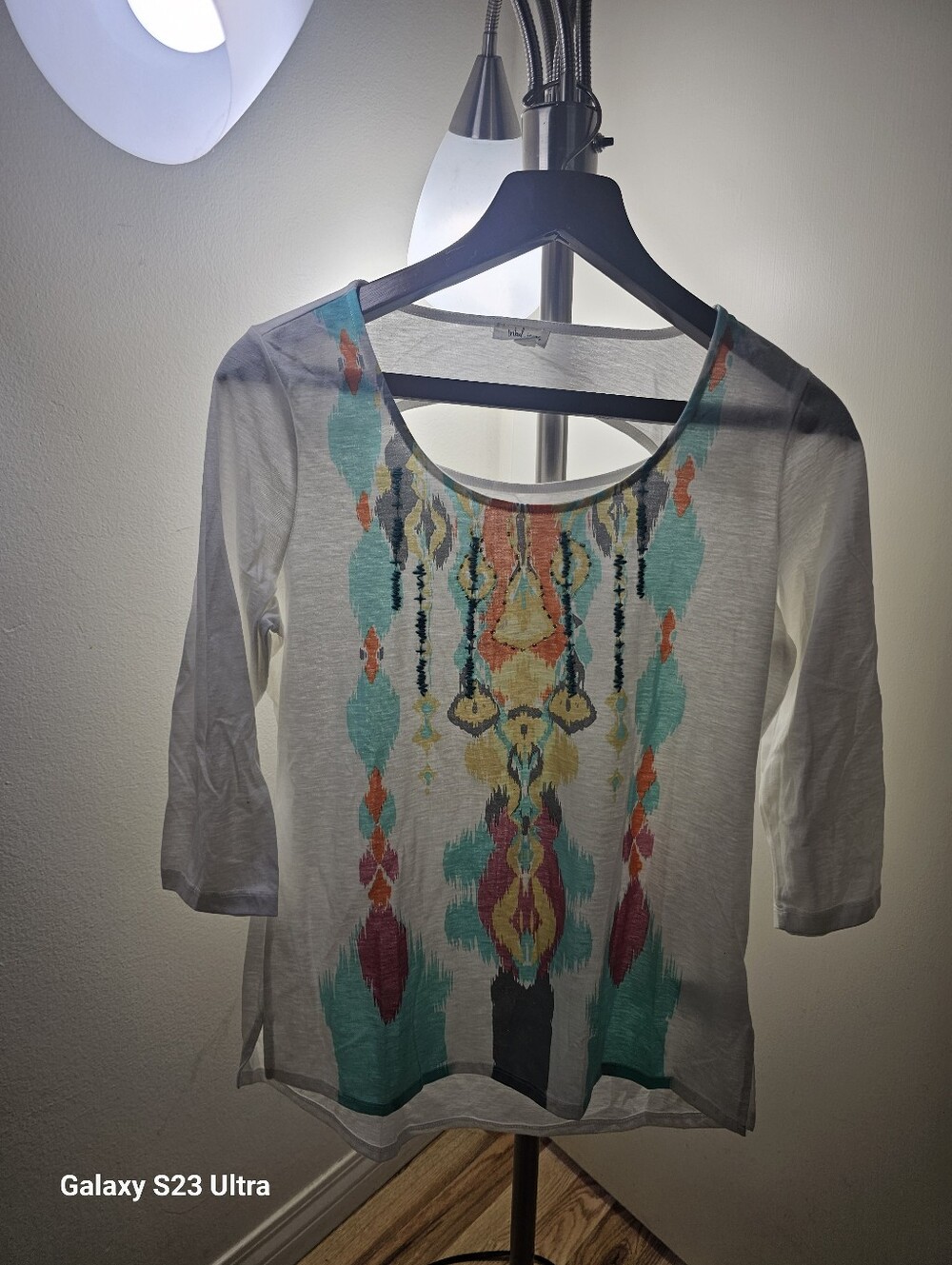 Top with Multicolor Aztec Print